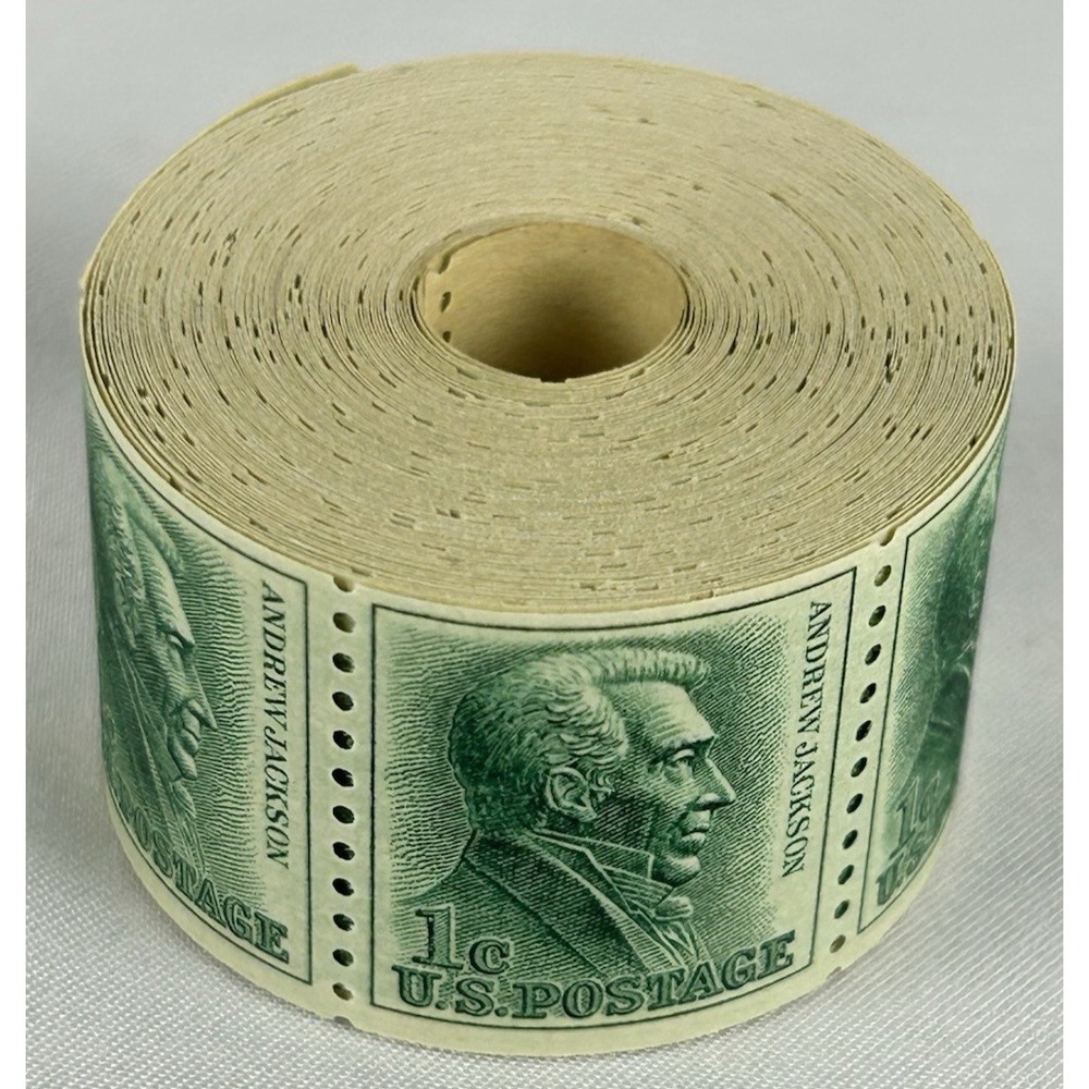 US 1225 Scott 1c Andrew Jackson Coil Roll Of Over 300 Stamps Unused